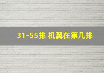 31-55排 机翼在第几排